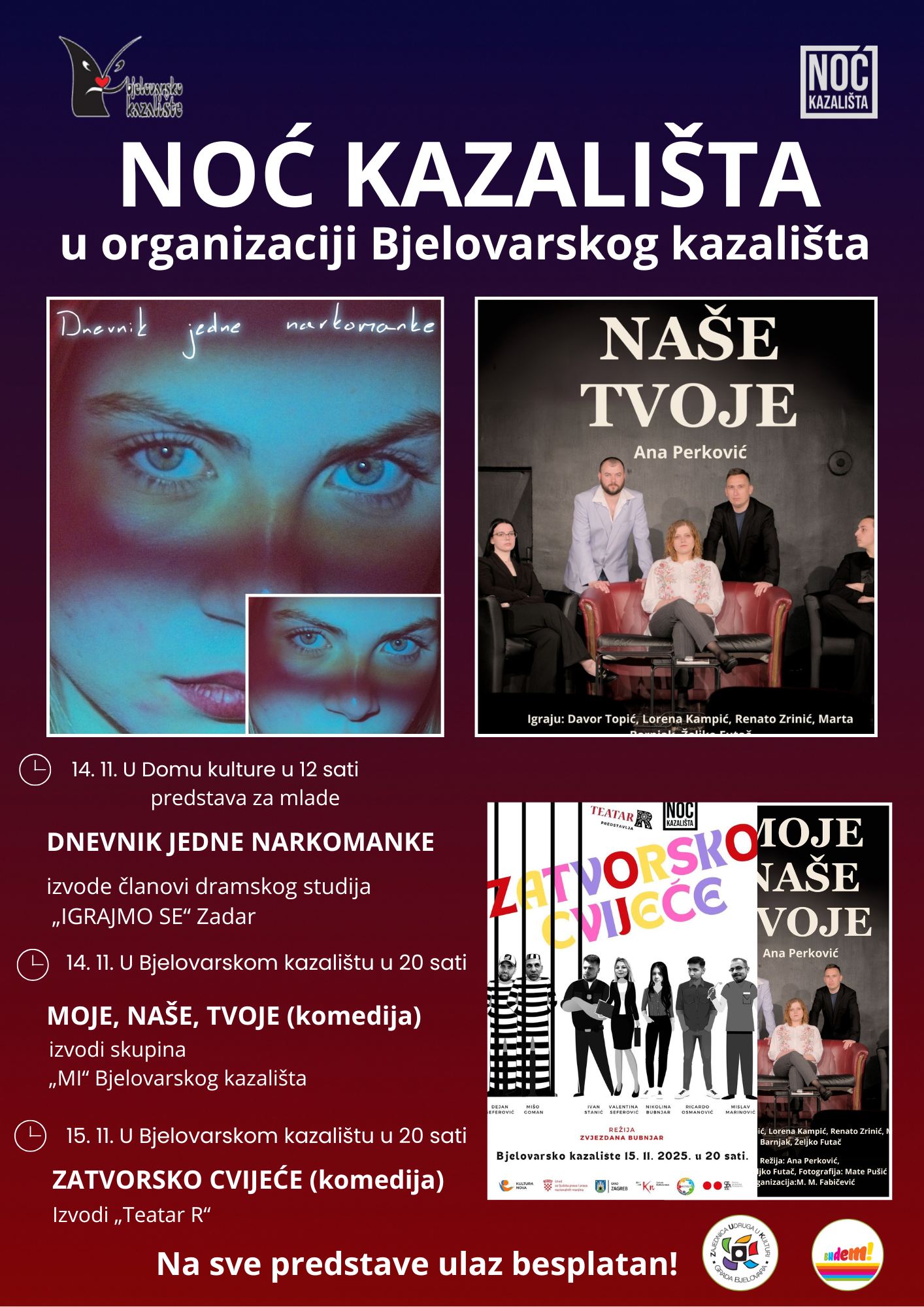 Noć kazališta 2025 – Bjelovarsko kazalište